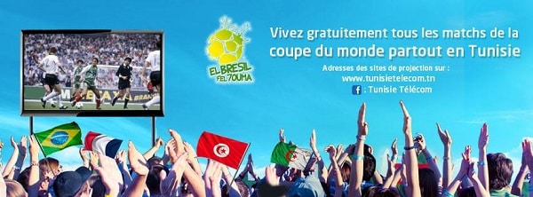 Tunisie Telecom projettera tous les matchs de la World Cup gratuitement - Vivez le Mondial «fil houma»