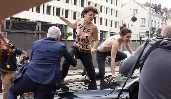 Belgique : Femen «attaque» le cortège d’Ali Laarayedh