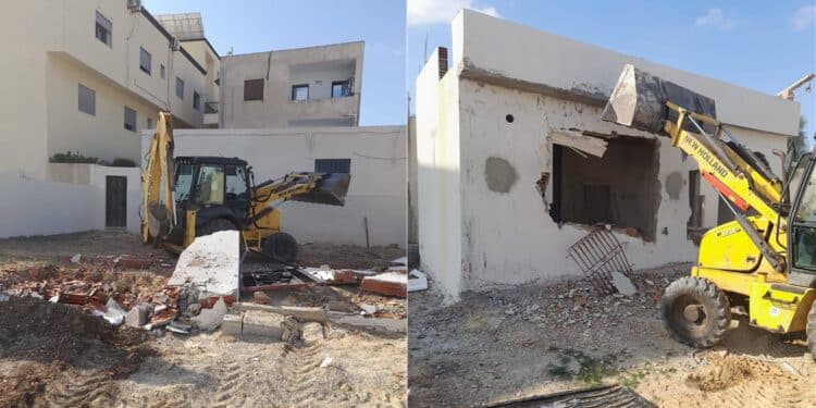 Démolition de constructions illégales à Gammarth