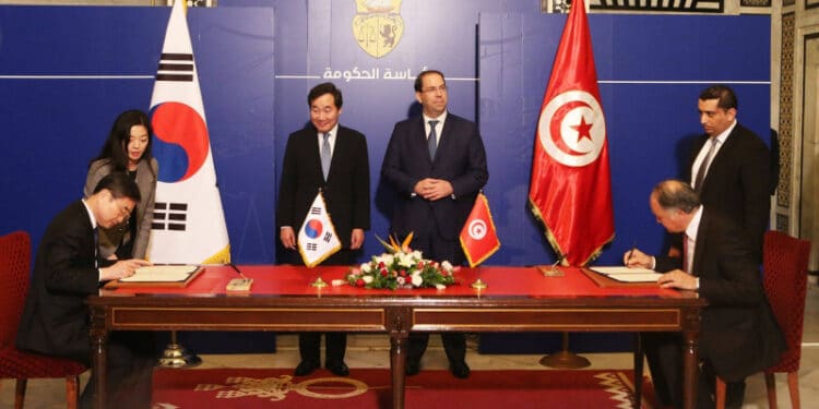 Signature de trois m&eacute;morandums d'entente entre la Tunisie et la Cor&eacute;e du Sud