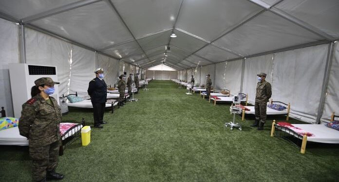 Tunisie : Un hôpital de campagne installé à Kairouan