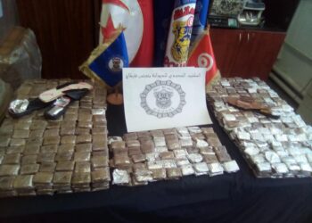 Saisie de 1097 plaques de r&eacute;sine de cannabis &agrave; l&rsquo;a&eacute;roport de Tunis-Carthage