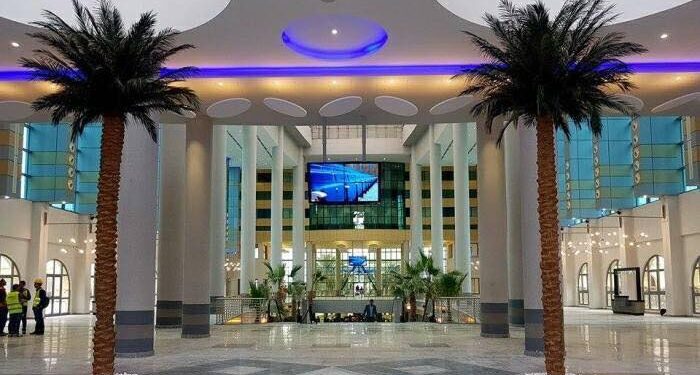 Luxueuse, la Cit&eacute; de la Culture de Tunis vue de l&rsquo;int&eacute;rieur !