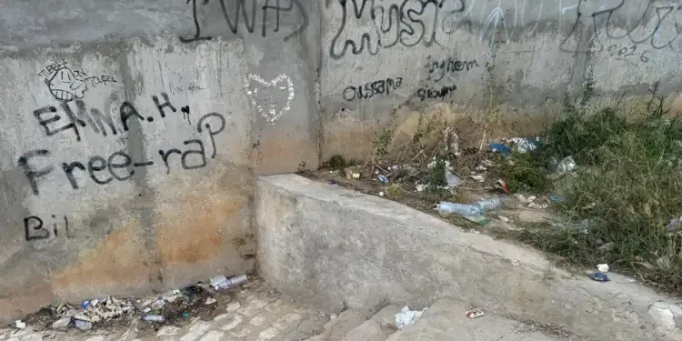 Tunisie - Snapshot : Voici l'état scandaleux des escaliers de Sidi Bou Said