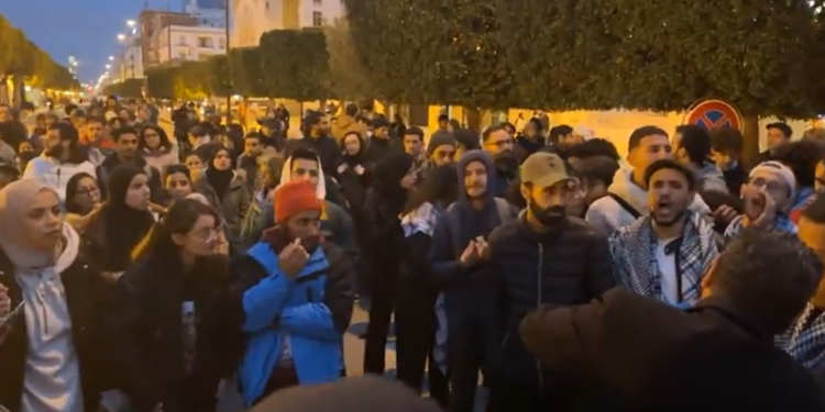 Tunis : Manifestation en soutien à Gaza