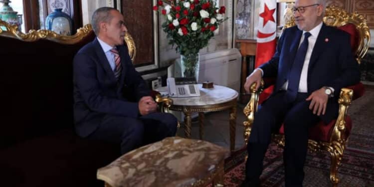 L'ambassadeur d'Algérie en Tunisie reçu par Rached Ghannouchi