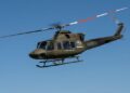 Un hélicoptère Bell 412EPX, modèle récemment acquis par l’armée de l’air tunisienne.