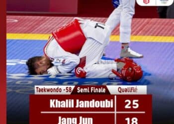 JO - Taekwondo : Mohamed Khalil Jendoubi qualifié en finale et assure au moins l'argent !