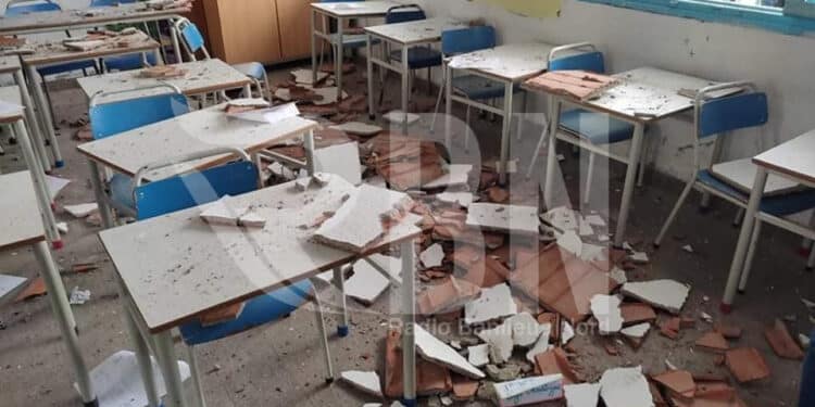 Kram : Une partie de la toiture s&rsquo;effondre dans une &eacute;cole, des &eacute;l&egrave;ves bless&eacute;s !