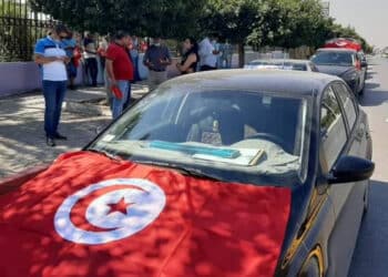 Des agriculteurs et des &eacute;leveurs en marche vers le palais de Carthage