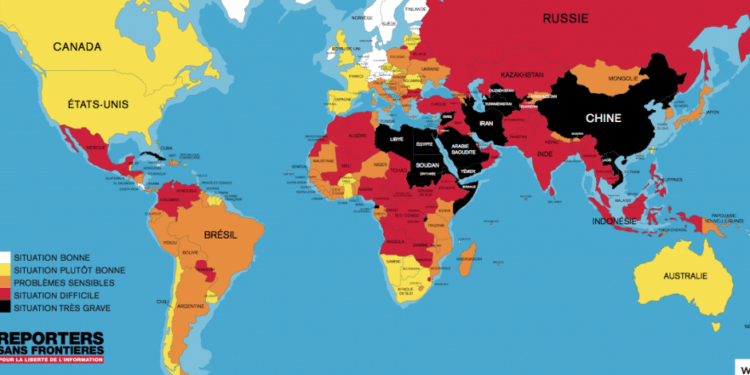 RSF : La Tunisie, 97ème au classement mondial de la liberté de la presse
