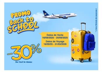 Promo Back to School : Nouvelair célèbre la rentrée avec -30% sur vos billets