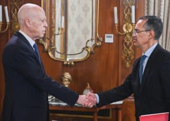 Kaïs Saïed, a reçu le ministre de l’Agriculture, Azeddine Ben Cheikh, le 6 octobre 2025 au palais de Carthage