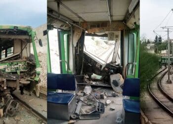 Tunis : Collision entre deux métros à Meftah Saadallah