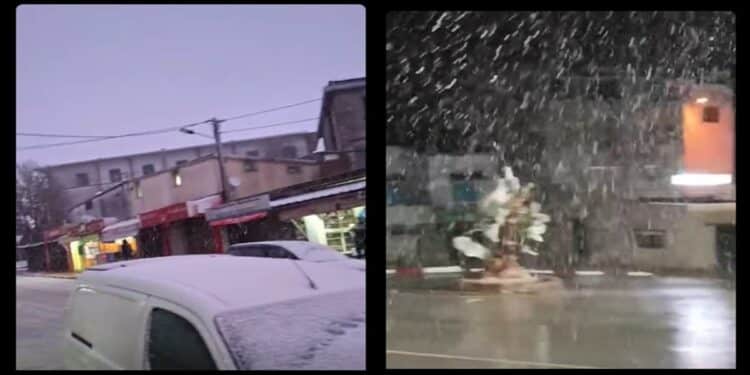 Premières chutes de neige en novembre - Ain Draham