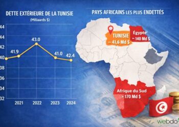 Dette extérieure en Afrique : la Tunisie dans le top 10