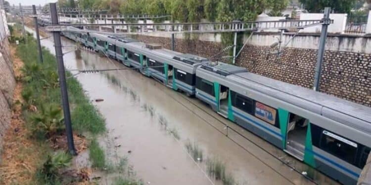 Intempéries : Trafic ferroviaire perturbé sur plusieurs lignes en Tunisie