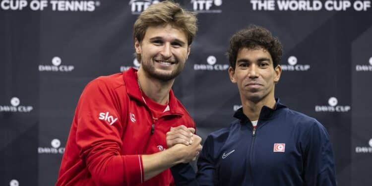 Coupe Davis : La Tunisie dos au mur après les deux premiers simples face à la Suisse