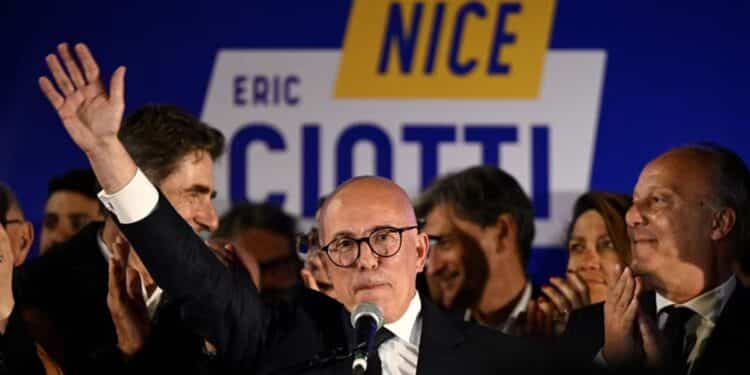 Éric Ciotti, élu maire de Nice lors des municipales 2026