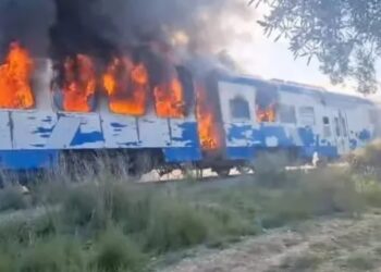 Kalâa Sghira : 8 interpellations après l’attaque et l’incendie d’un train