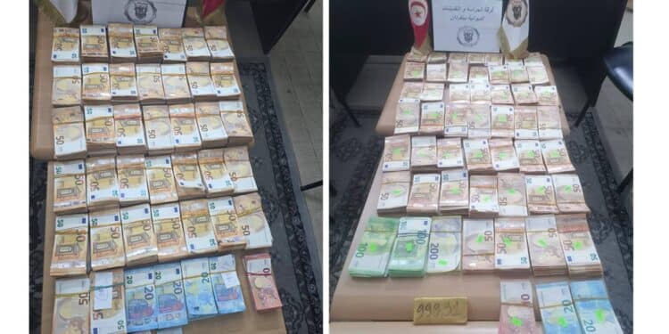 Ben Guerdane : Saisie record de devises et d’or estimée à 2,6 millions de dinars