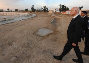 Kairouan : Saïed inspecte les travaux des Bassins des Aghlabides