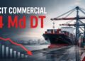D&eacute;ficit commercial de la Tunisie &agrave; 14,96 milliards de dinars &agrave; fin juillet 2026, en hausse de 25,7 % sur un an, selon l'INS.