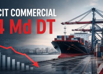 D&eacute;ficit commercial de la Tunisie &agrave; 14,96 milliards de dinars &agrave; fin juillet 2026, en hausse de 25,7 % sur un an, selon l'INS.