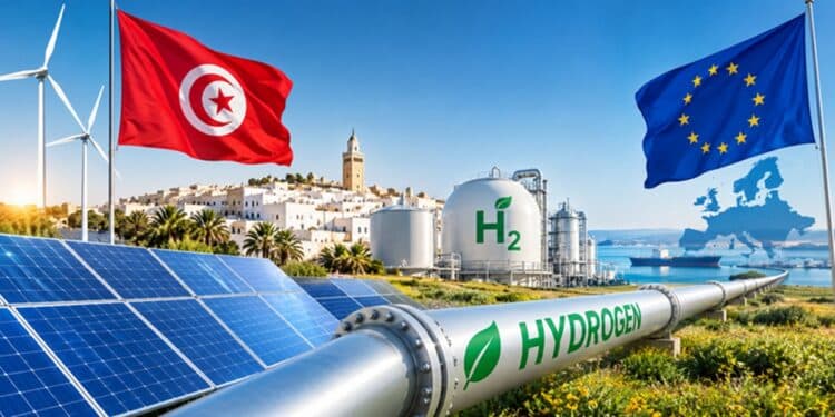 La Tunisie et l'Europe au c&oelig;ur des projets d'hydrog&egrave;ne vert destin&eacute;s &agrave; la transition &eacute;nerg&eacute;tique.