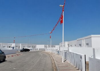 Vue du projet de logements sociaux Riadh &agrave; El Fejja, dans le gouvernorat de Manouba, o&ugrave; seize b&eacute;n&eacute;ficiaires de la Fondation Fidaa ont re&ccedil;u les cl&eacute;s de leur habitation, le 11 ao&ucirc;t 2026.