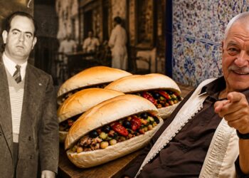 Manino (&agrave; gauche) et Hattab, deux figures embl&eacute;matiques de la street food du Passage &agrave; Tunis, dont les enseignes perp&eacute;tuent aujourd&rsquo;hui encore la tradition