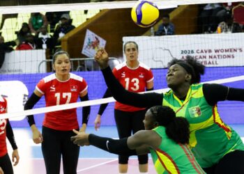La Tunisie face au Mali en huiti&egrave;mes de finale du Championnat d&rsquo;Afrique f&eacute;minin de volleyball 2026 &agrave; Nairobi, le 30 ao&ucirc;t 2026. (Photo CAVB)