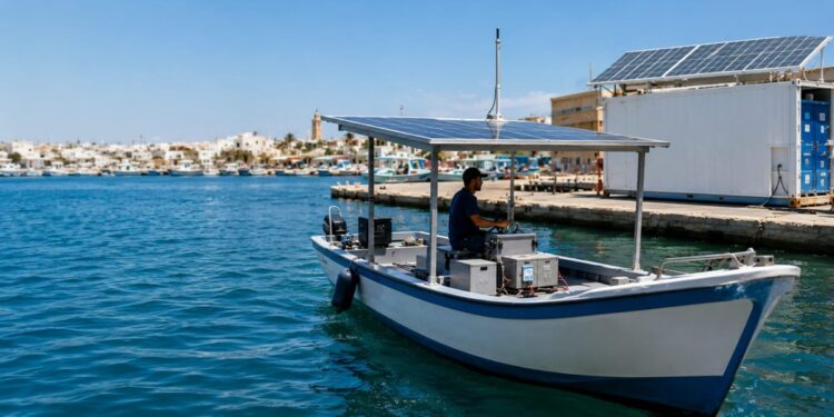bateau &agrave; &eacute;nergie solaire