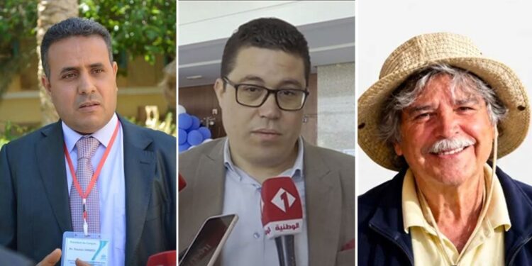 Professeur Younes Hamed, professeur Hakim Gabtni et professeur Mohamed Soussi