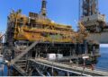 Installations gazi&egrave;res offshore de Miskar, au large de la Tunisie. Photo d'archives