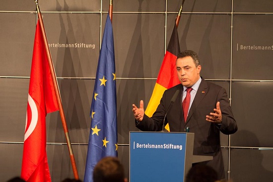 Mehdi Jomaa au forum economique tuniso-allemand (credit photo - Presidence du Gouvernement)
