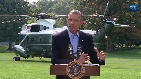 Barack Obama. Discours sur l'Irak. Samedi 9 août 2014. W.