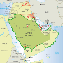 Carte de l'Arabie Saoudite Crédit : monde diplomatique