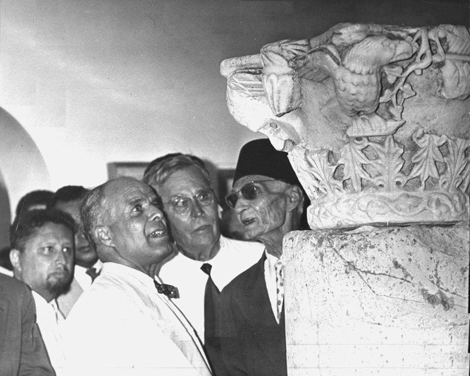 Hassan Hosni Abdewahab avec Bourguiba (Carthage, début des années 1960)