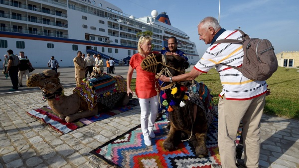 Escale du paquebot Europa à la Goulette - Photo AFP