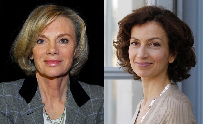 Elisabeth Guigou, présidente de la Fondation Anna Lindh pour le Dialogue entre les Cultures et Audrey Azoulay, ministre de la Culture et de la Communication