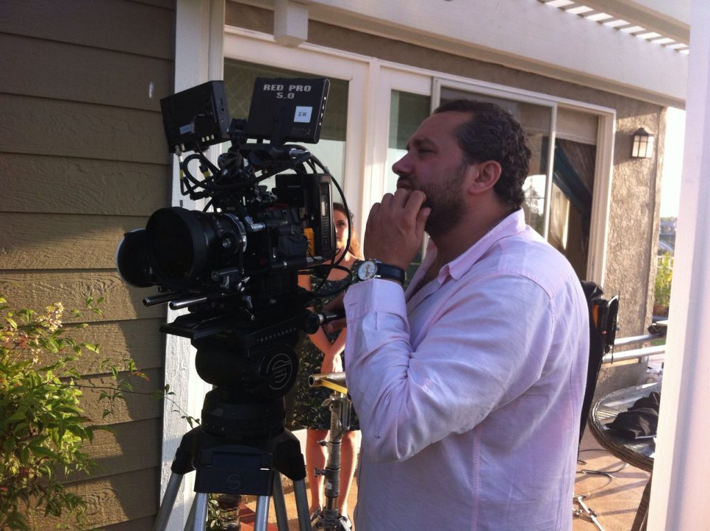 Mahmoud Kamel lors du tournage du film Dreams I Never Had