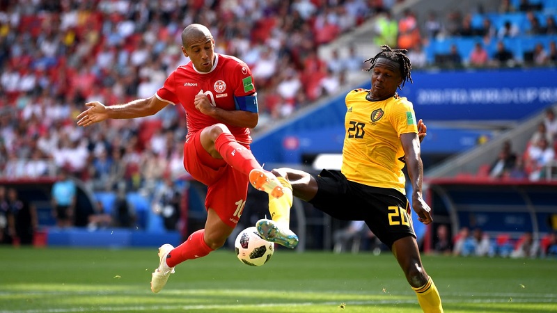 mondial :une fébrile tunisie en déroute面孔à la贝尔吉克(2-5)
