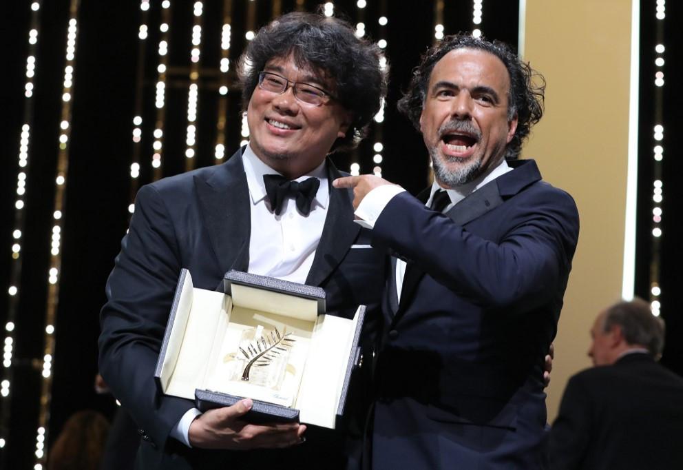 Cannes 2019 - Le réalisateur coréen Bong Joon-Ho et le président du Jury Alejandro Gonzalez Iñarritu