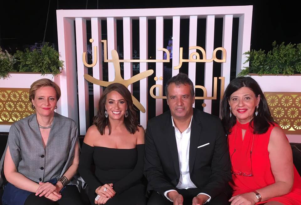 GFF 2019 - Hinde Boujemaa, Hend Sabry, Hakim Boumsaoudi et Neila Driss après la projection du film Noura rêve.